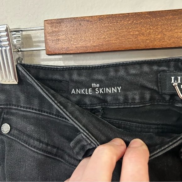 Liverpool Los Angeles Washed Charcoal Black Skinny Jeans Women’s Size 2/26” - Picture 4 of 8